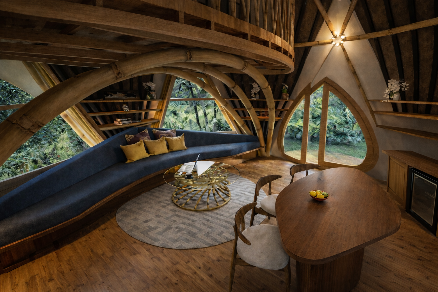 Trishula Dome aerial view