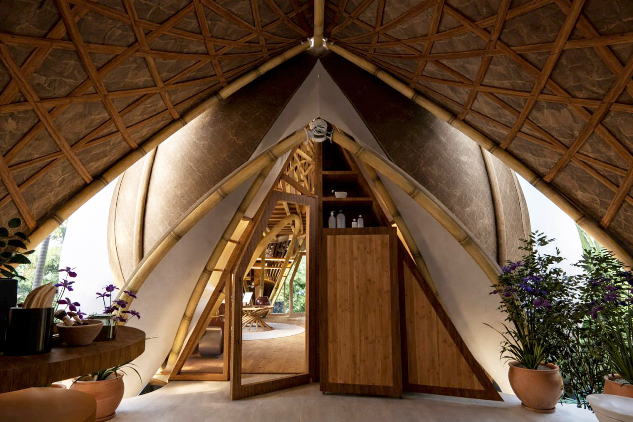 Trishula Dome bathroom